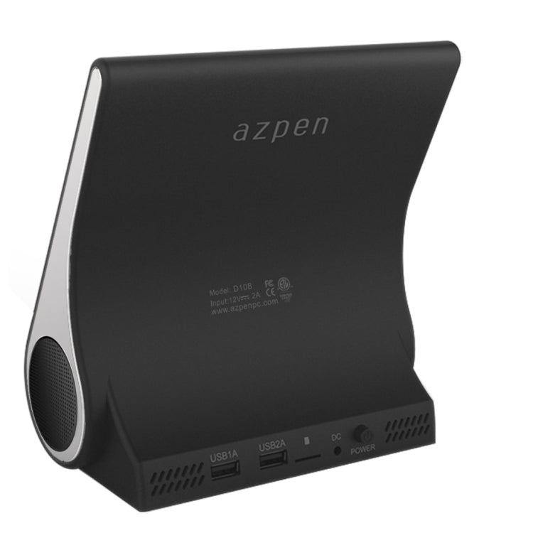 Azpen D108 3 in 1 Fast Wireless Charger Bluetooth Speaker and Docking Station, Support TF Music Player, For iPhone, Samsung, LG, Google, Sony, Nokia, Motorola and other Smartphones(Black)