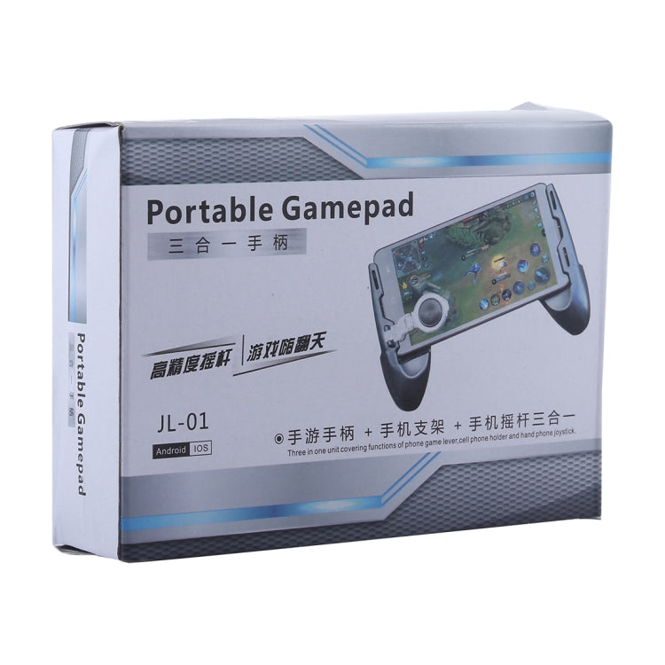 JL-01 3 in 1 Mobile Joystick Gamepad Phone Game Handle Grip Holder, For iPhone, Galaxy, Sony, HTC, LG, Huawei, Xiaomi and other Smartphones