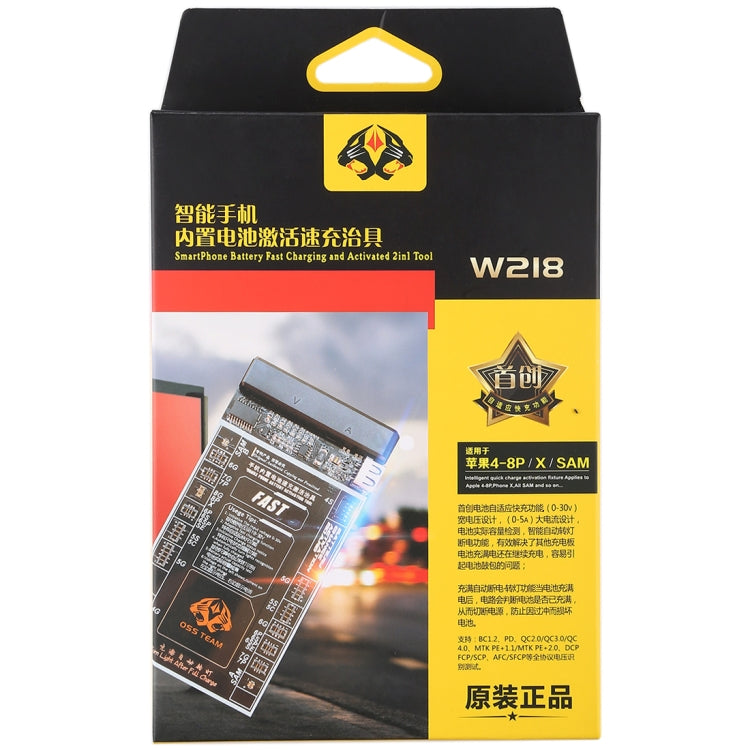 W218 Smartphone Battery Fast Charging and Activated Board 2 in 1 Tool for iPhone X & 8 Plus & 8 & 7 Plus & 6s Plus & 6s & 6 Plus & 6 & 5C & 5SE & 5S & 5 & 4S & 4