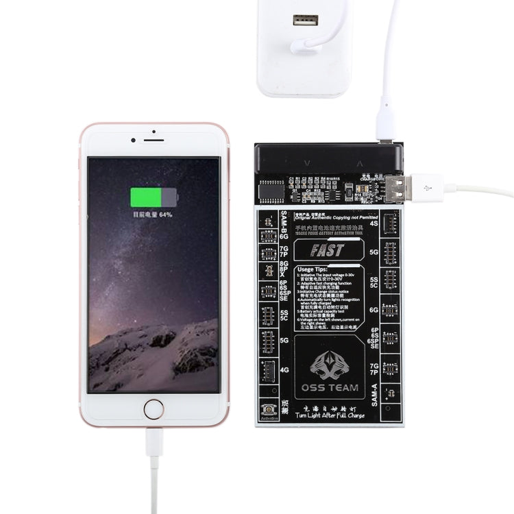 W218 Smartphone Battery Fast Charging and Activated Board 2 in 1 Tool for iPhone X & 8 Plus & 8 & 7 Plus & 6s Plus & 6s & 6 Plus & 6 & 5C & 5SE & 5S & 5 & 4S & 4