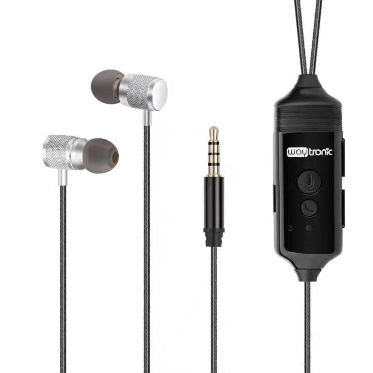 Waytronic Portable In-ear Type Business Call Recorder Conversation Secretly Call  Protection Recording Earphone, For iPhone, Galaxy, Sony, Lenovo, HTC, Huawei, and other Smartphones(Black)