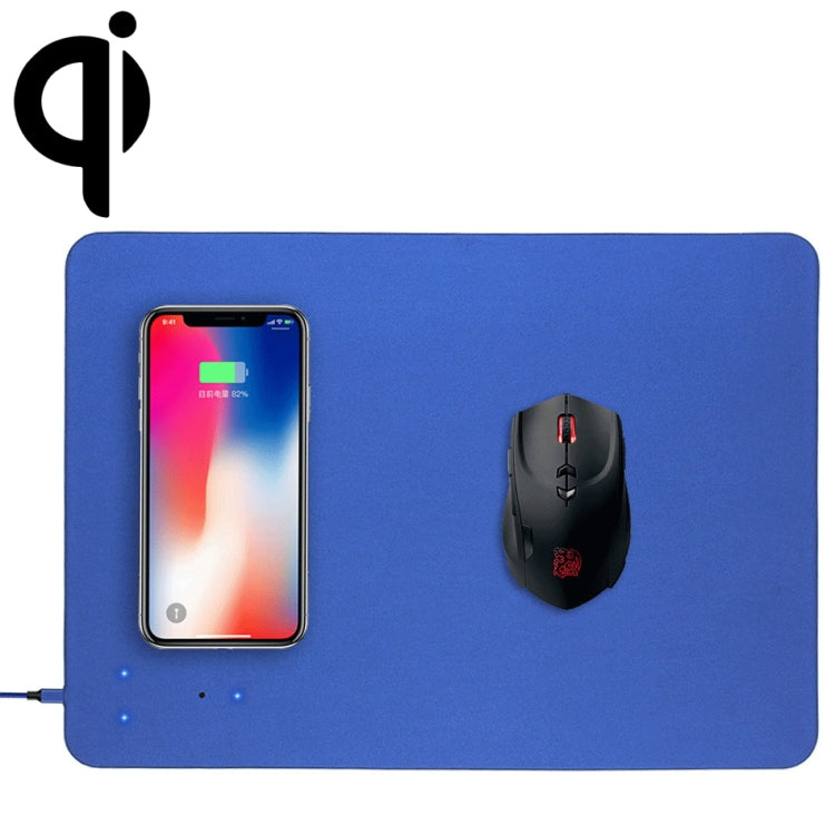 Smart Qi Standard Wireless Fast Charging PU Mouse Pad, Size: 27cm x 19cm
