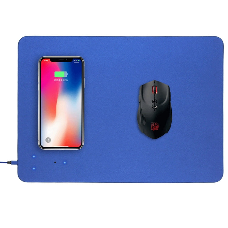 Smart Qi Standard Wireless Fast Charging PU Mouse Pad, Size: 27cm x 19cm