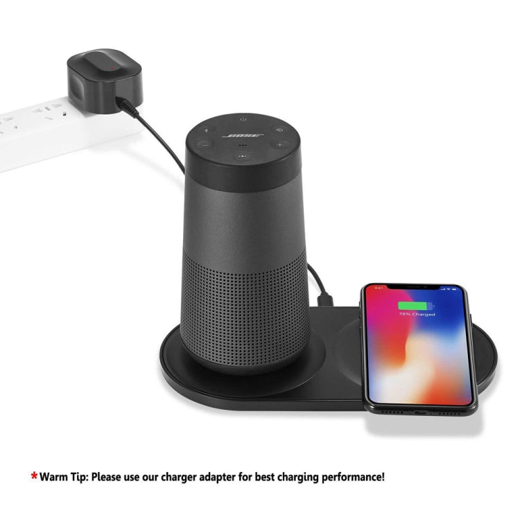 2 in 1 Charging Base for Bose SoundLink Revolve+ Series Bluetooth Speaker & Mobile Phone