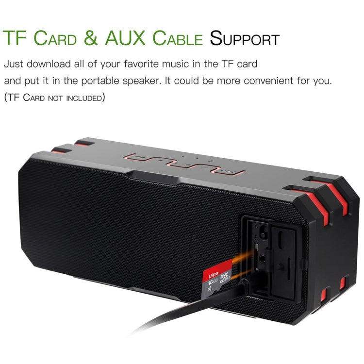 SARDiNE F4 Multi-function Wireless Bluetooth Speaker with Microphone , Support Hands-free Answering Phone & FM Radio & TF Card