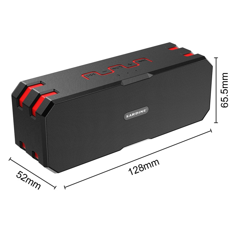 SARDiNE F4 Multi-function Wireless Bluetooth Speaker with Microphone , Support Hands-free Answering Phone & FM Radio & TF Card