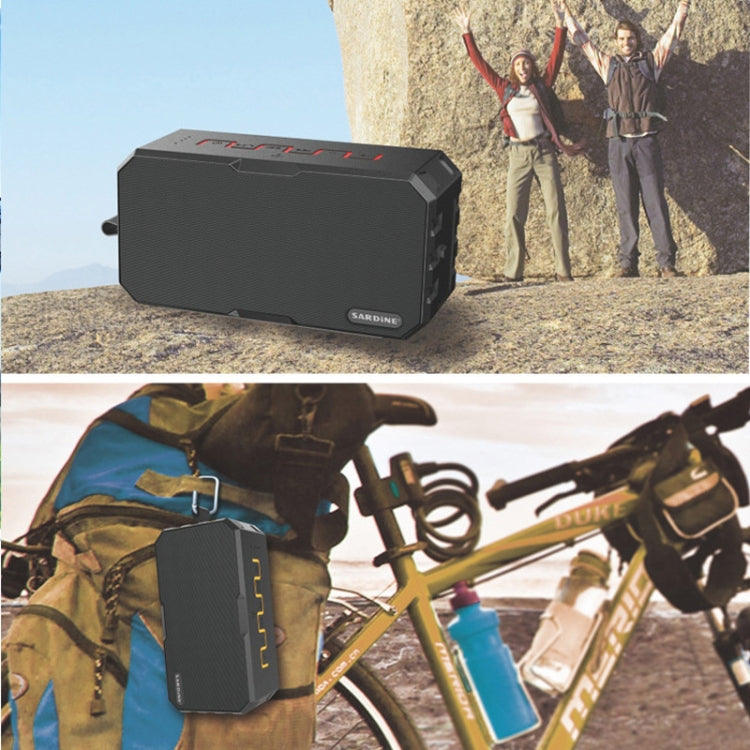 SARDiNE F4 Multi-function Wireless Bluetooth Speaker with Microphone , Support Hands-free Answering Phone & FM Radio & TF Card