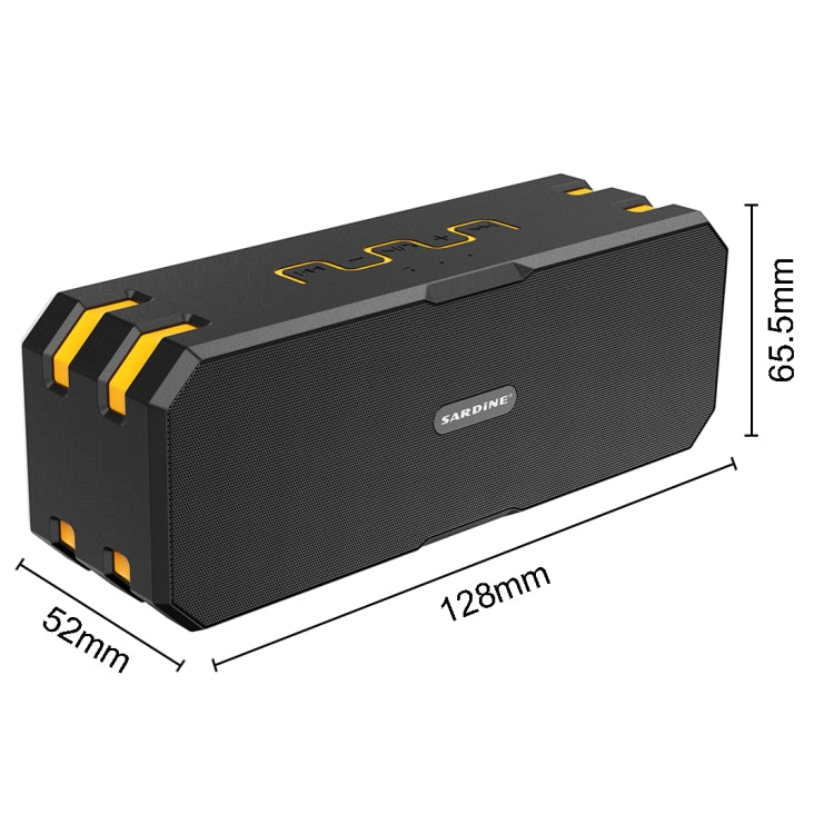 SARDiNE F4 Multi-function Wireless Bluetooth Speaker with Microphone , Support Hands-free Answering Phone & FM Radio & TF Card