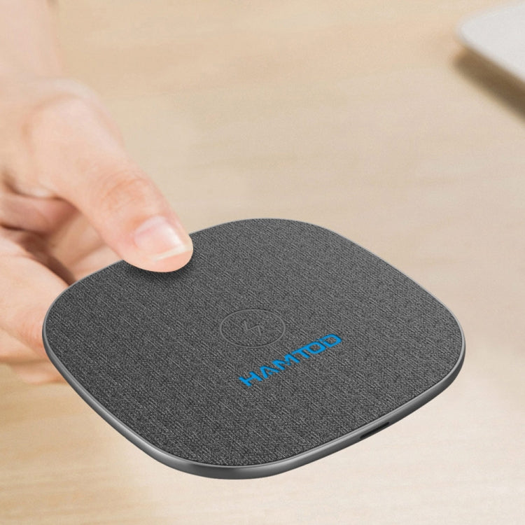 HAMTOD M9 Desktop Intelligent 10W Qi Standard Wireless Charger Charging Pad