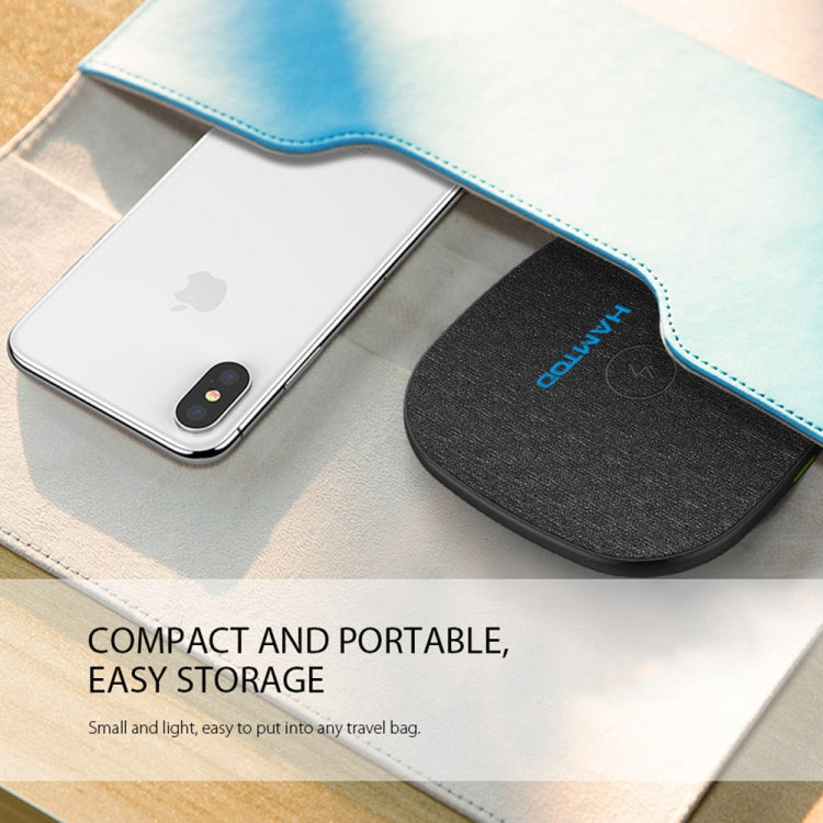 HAMTOD M9 Desktop Intelligent 10W Qi Standard Wireless Charger Charging Pad