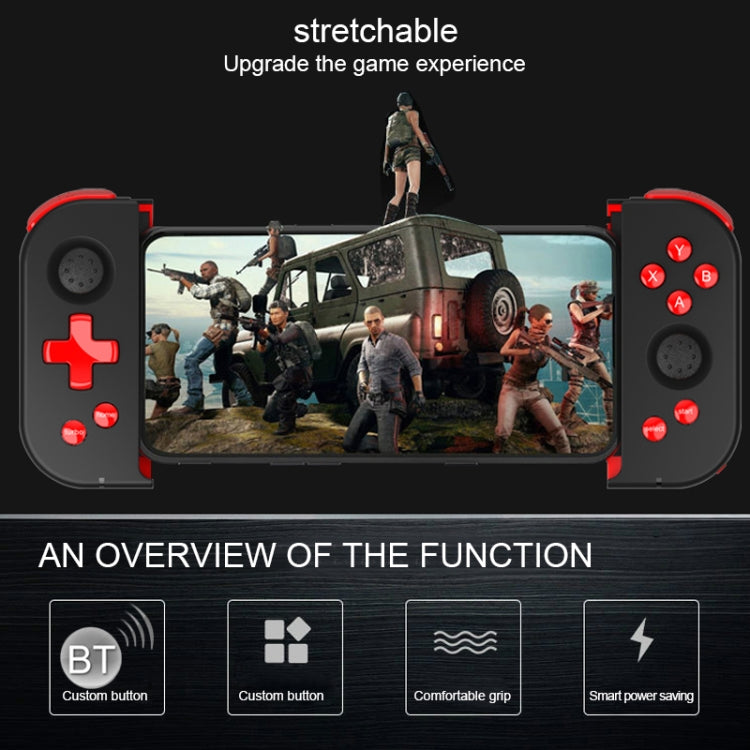 X6pro Universal Stretchable Bluetooth Game Controller Gamepad(Black)