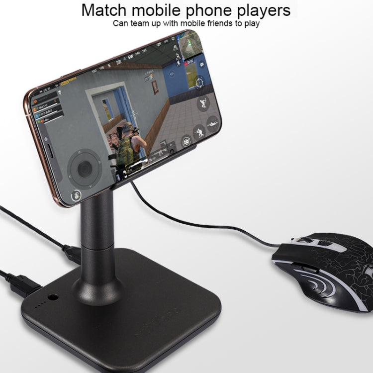 G3 Bluetooth 5.0 Gamepad Keyboard Mouse Converter Station with Mobile Phone Holder