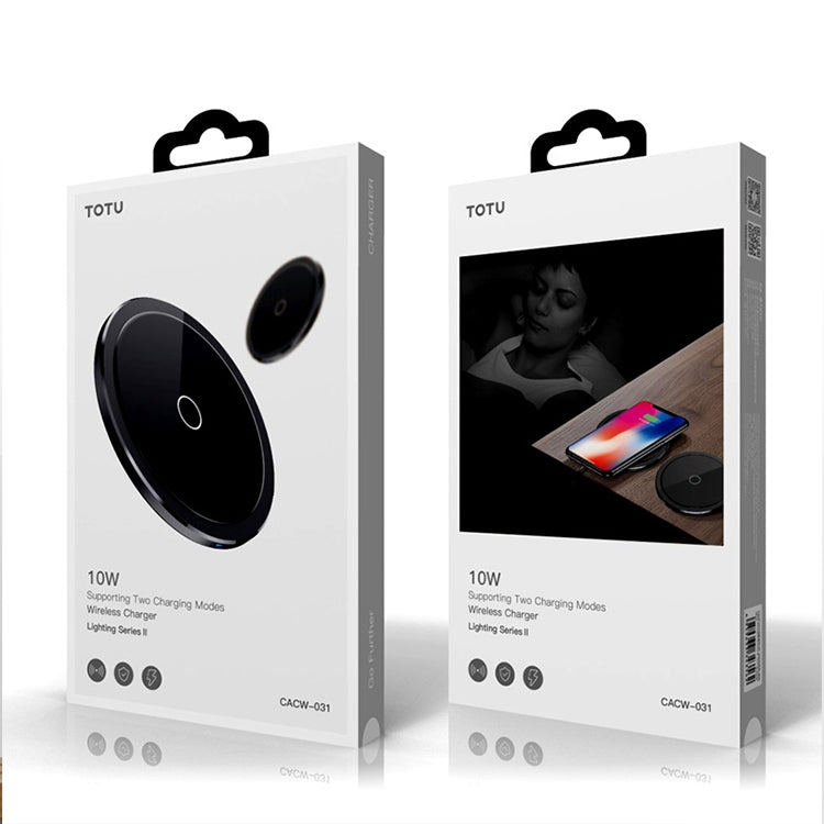 TOTUDESIGN CACW-031 Lighting Series â…¡ 10W Quick Charge Qi Standard Wireless Charger(Black)