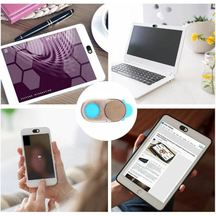 3 PCS Universal Ultra-thin Design Magnet WebCam Cover Camera Cover for Desktop, Laptop, Tablet, Phones