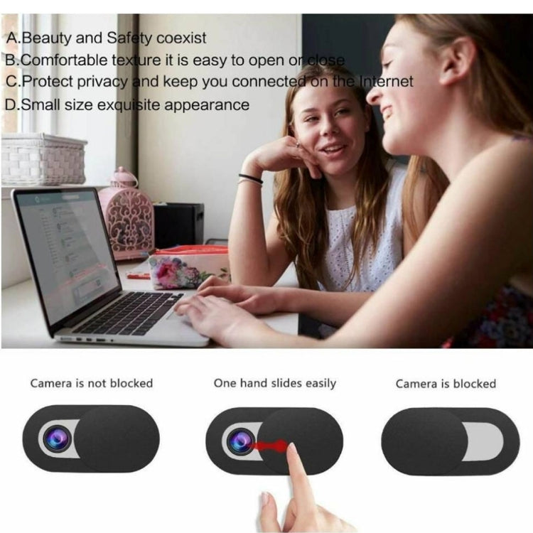 3 PCS Universal Ultra-thin Design Rectangle WebCam Cover Camera Cover for Desktop, Laptop, Tablet, Phones