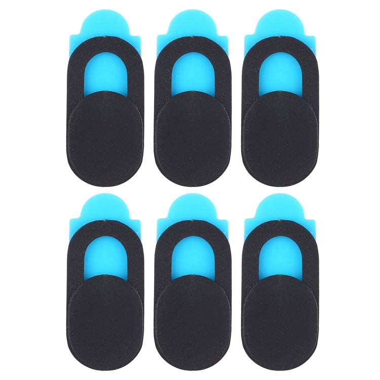 6 PCS Universal Ultra-thin Design WebCam Cover Camera Cover for Desktop, Laptop, Tablet, Phones(Black)