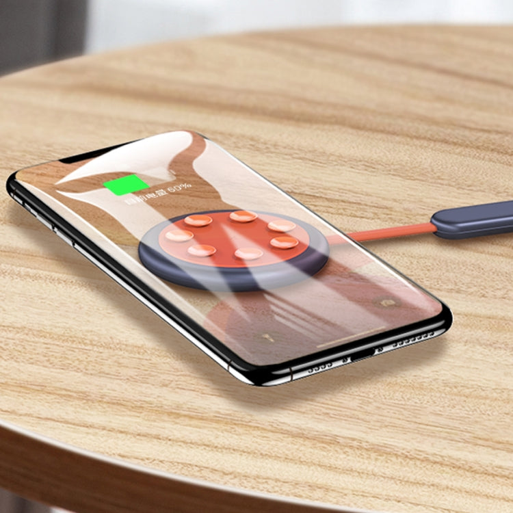 ROCK W24 Double-sided Fast Charging Wireless Charger (Blue)