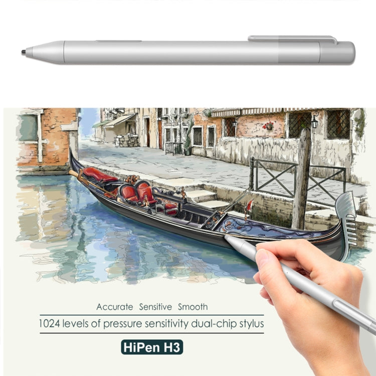 H3 For CHUWI Hi9 Plus / HiPad LTE / Hi13 / SurBook / MiniBook(8100Y) Tablet Active Capacitive Stylus Pen(Silver)