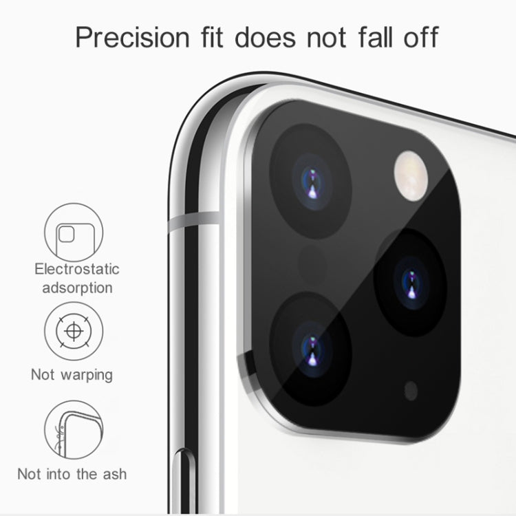 10 PCS Copy iP 11 Pro / iP 11 Pro Max Metal + Plexiglass Lens Protective Cover for iPhone X / XS / XS Max(Silver)