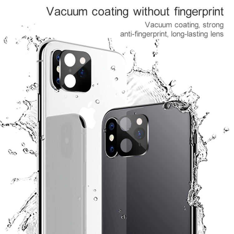 10 PCS Copy iP 11 Pro / iP 11 Pro Max Metal + Plexiglass Lens Protective Cover for iPhone X / XS / XS Max(Silver)