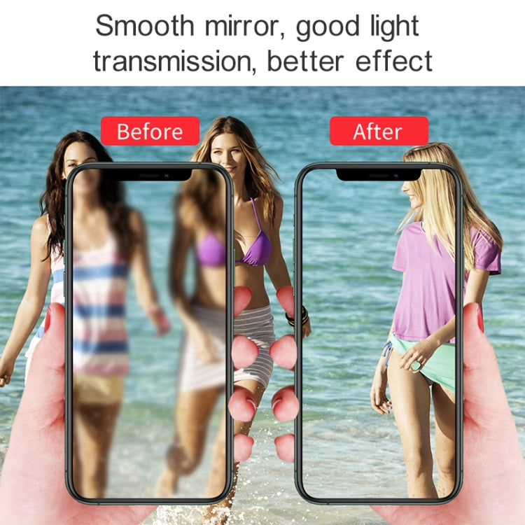 10 PCS Copy iP 11 Pro / iP 11 Pro Max Metal + Plexiglass Lens Protective Cover for iPhone X / XS / XS Max(Silver)