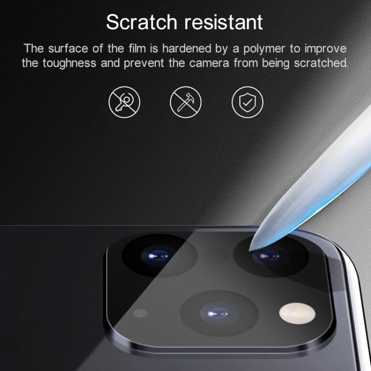 10 PCS Copy iP 11 Pro / iP 11 Pro Max Metal + Plexiglass Lens Protective Cover for iPhone X / XS / XS Max(Silver)