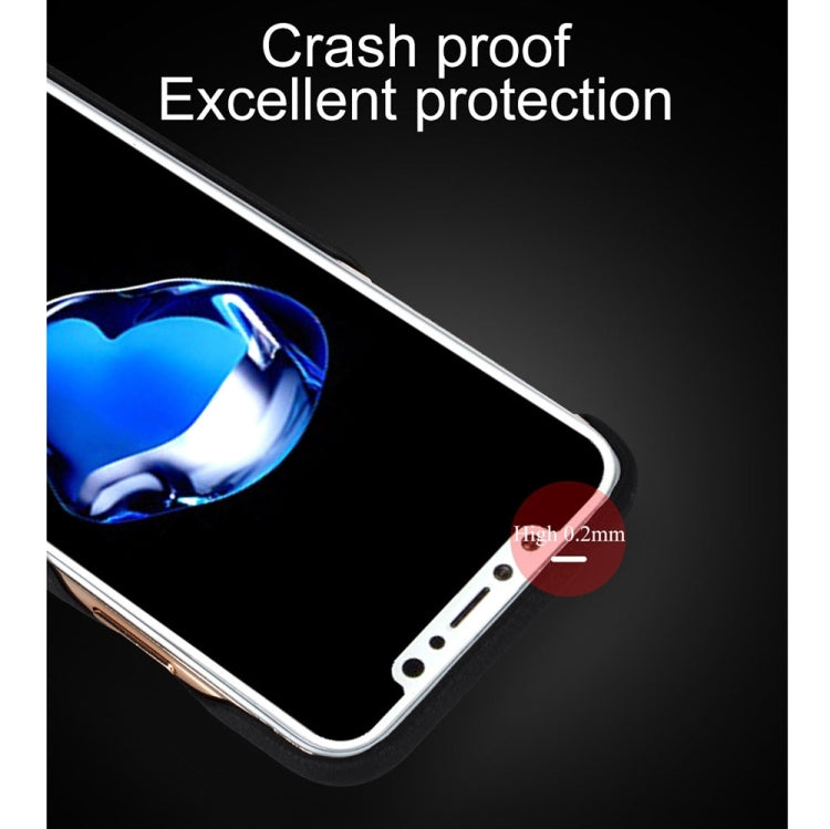 For iPhone X / XS Lenuo Litchi Texture PU + PC Paste Skin Protective Case
