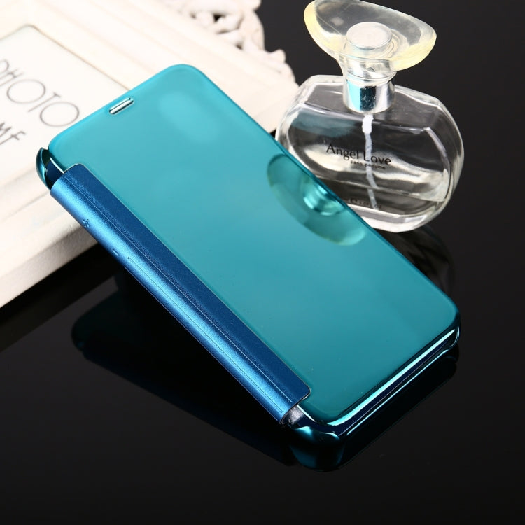 For iPhone X / XS Electroplating Mirror Horizontal Flip Leather Case