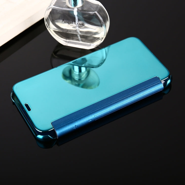 For iPhone X / XS Electroplating Mirror Horizontal Flip Leather Case