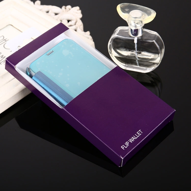 For iPhone X / XS Electroplating Mirror Horizontal Flip Leather Case