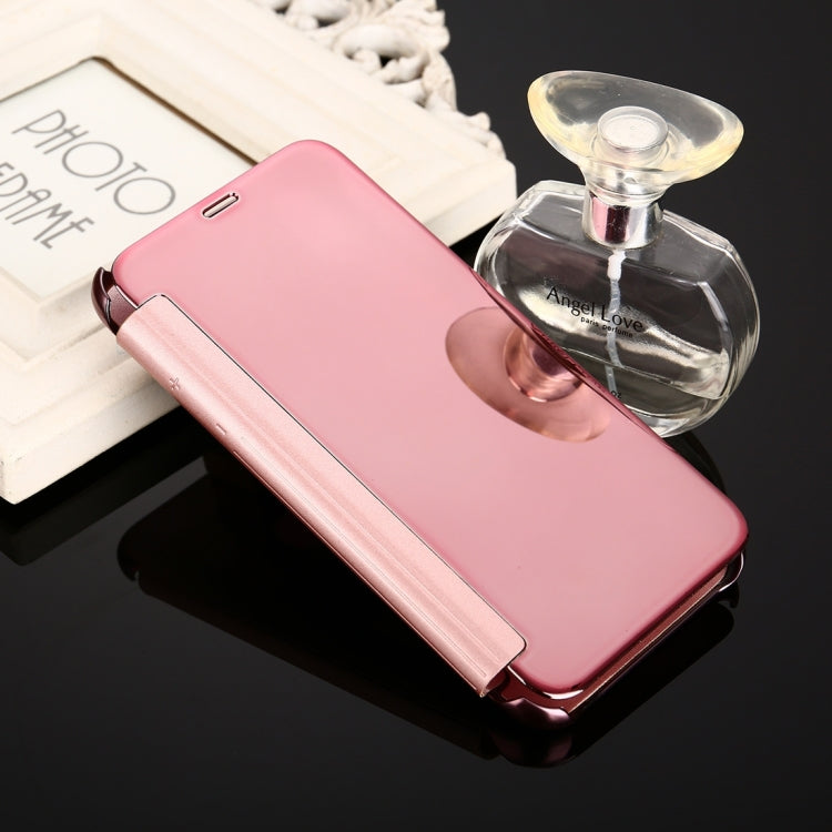 For iPhone X / XS Electroplating Mirror Horizontal Flip Leather Case