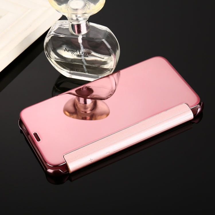 For iPhone X / XS Electroplating Mirror Horizontal Flip Leather Case