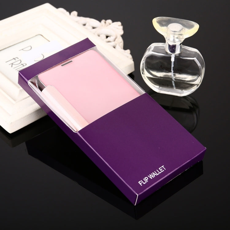 For iPhone X / XS Electroplating Mirror Horizontal Flip Leather Case