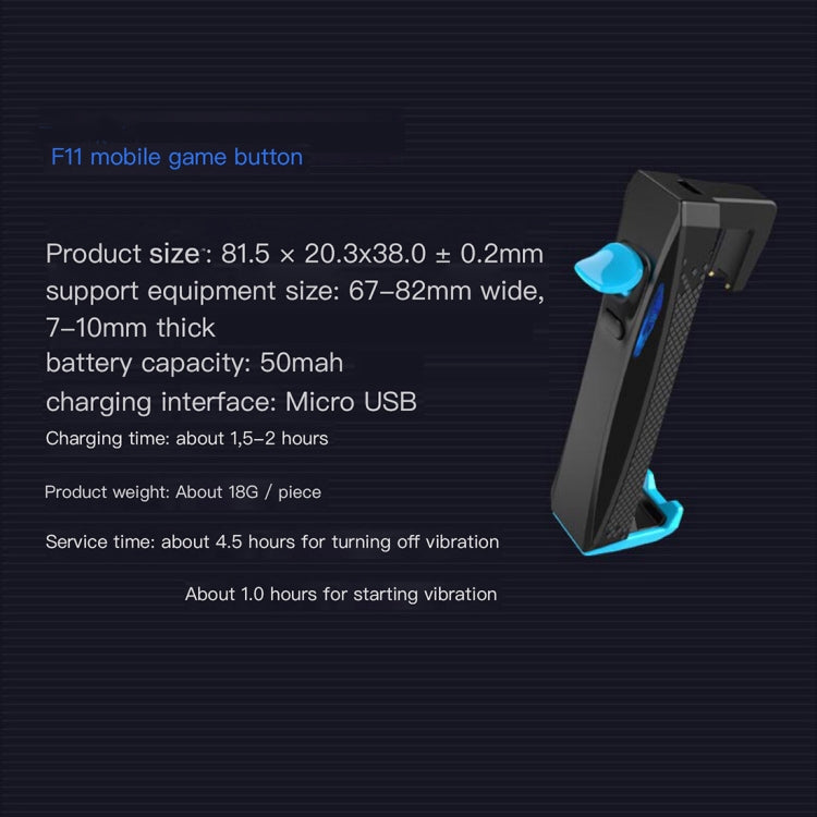 F11 Eat Chicken Mobile Phone Automatic Connection Capacitance Game Keys Button Handle