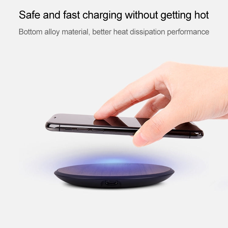 Musor 10W Phone Fast Charging Walnut Wireless Charger