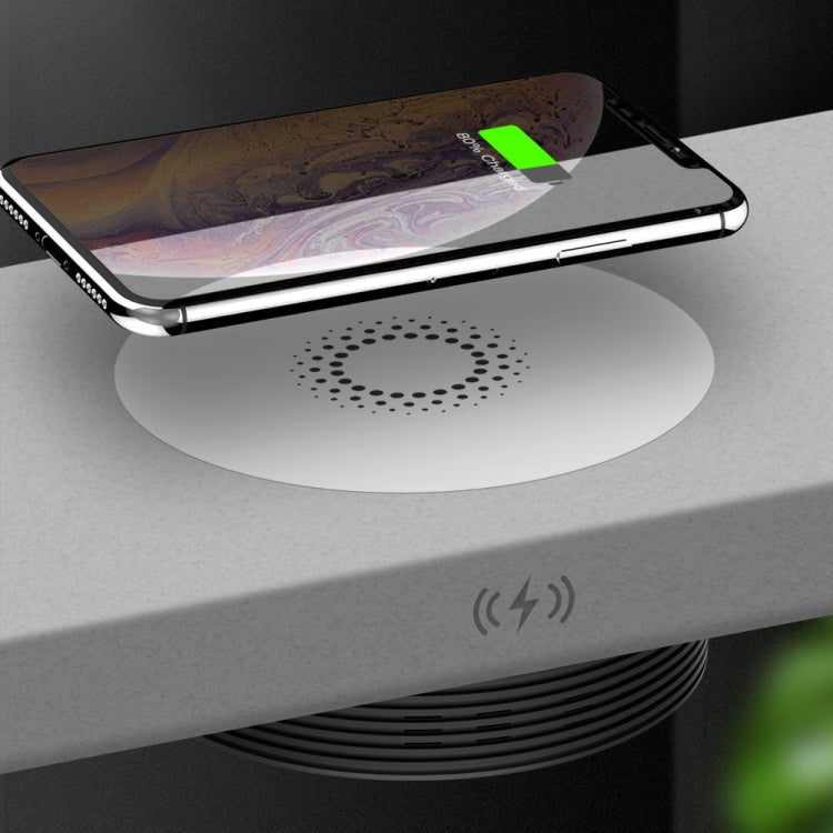 Z1 Desktop Hidden Charging Wireless Charging for iPhone and other Android Smart Phones(Black)