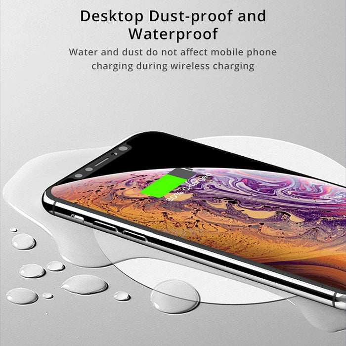 Z1 Desktop Hidden Charging Wireless Charging for iPhone and other Android Smart Phones(Black)