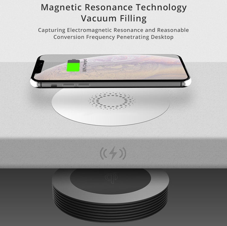 Z1 Desktop Hidden Charging Wireless Charging for iPhone and other Android Smart Phones(Black)