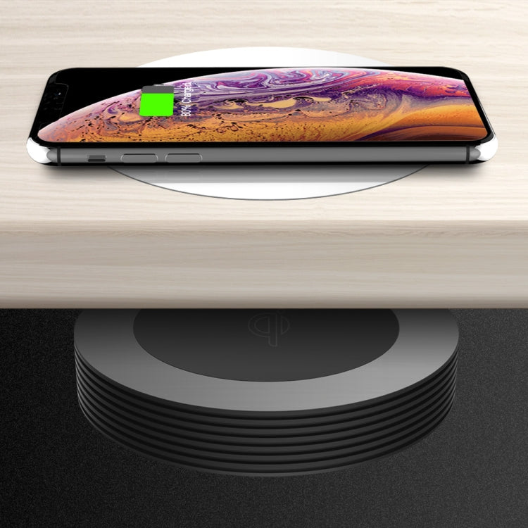 Z1 Desktop Hidden Charging Wireless Charging for iPhone and other Android Smart Phones(Black)