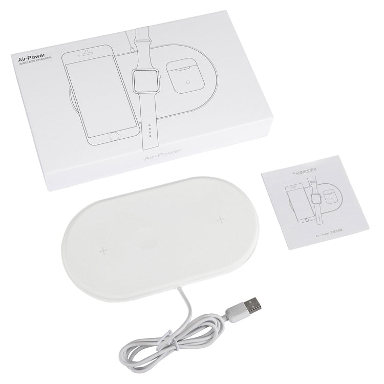 3 in 1 QI Wireless Charger for iPhone & AirPods & Apple Watch(White)