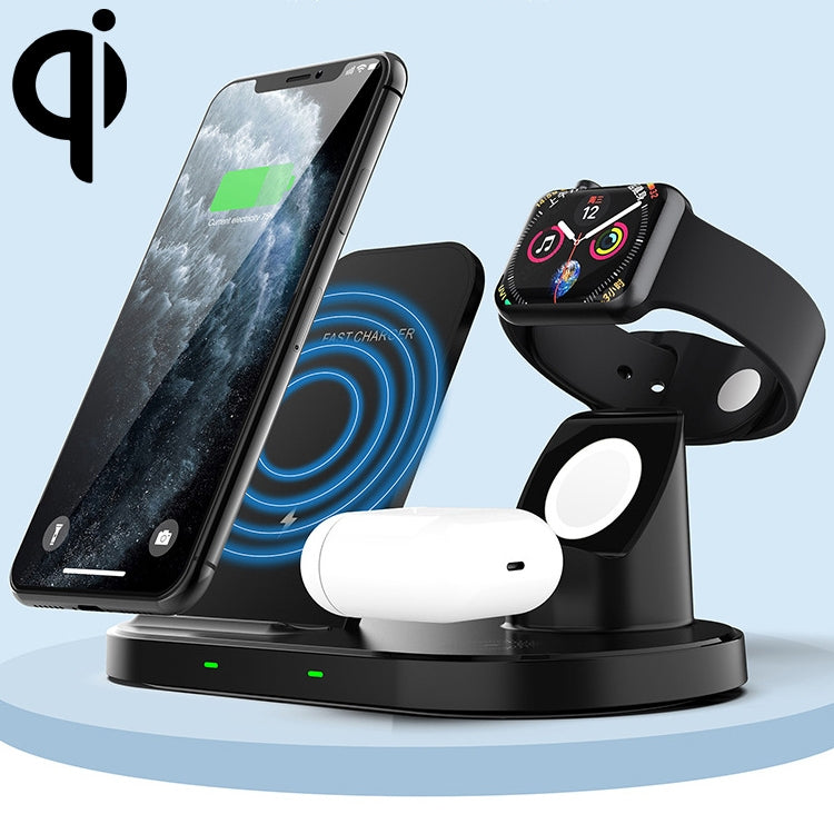 W55 3 In 1 Wireless Charger Holder Charging Station for iPhone / Apple Watch / AirPods