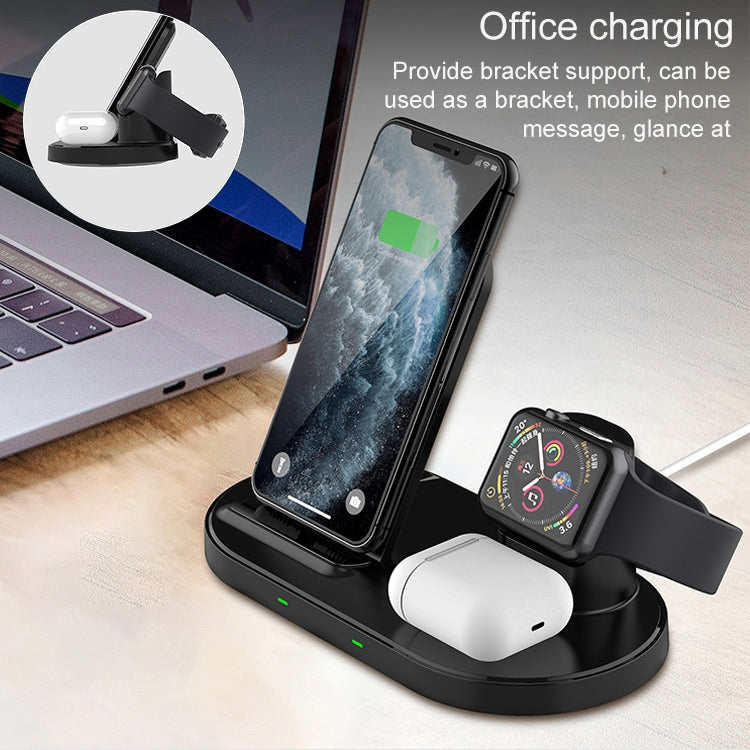 W55 3 In 1 Wireless Charger Holder Charging Station for iPhone / Apple Watch / AirPods