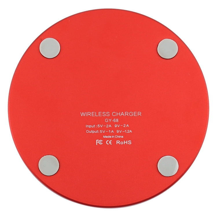 GY-68 QI Standard Wooden Round Wireless Charger