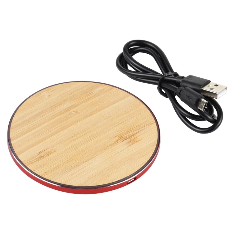 GY-68 QI Standard Wooden Round Wireless Charger