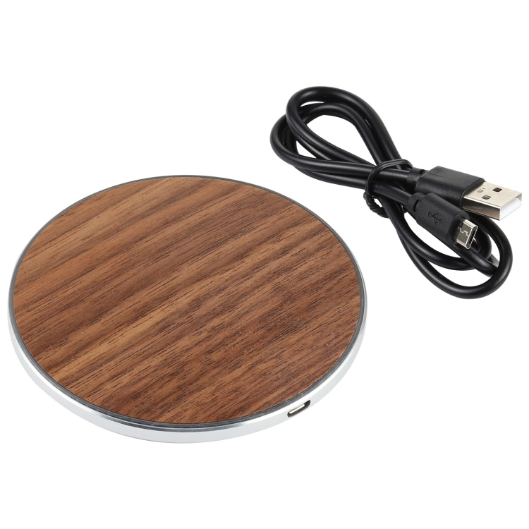 GY-68 QI Standard Wooden Round Wireless Charger