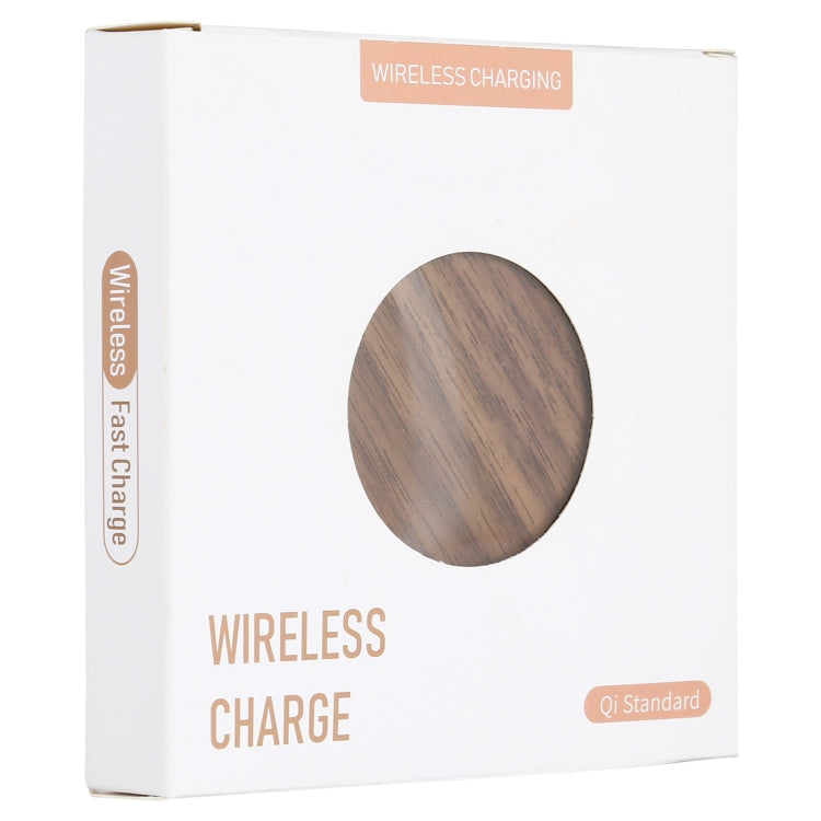 GY-68 QI Standard Wooden Round Wireless Charger
