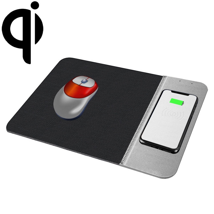 OJD-36 QI Standard 10W Lighting Wireless Charger Rubber Mouse Pad, Size: 26.2 x 19.8 x 0.65cm