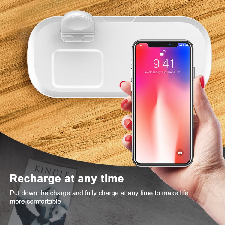 OJD-55 3 in 1 15W Multi-function Fast Charging Wireless Charger for iPhones & iWatches & AirPods