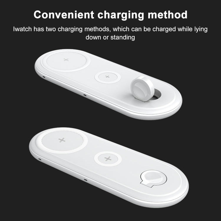 OJD-56 3 in 1 10W Multi-function Fast Charging Wireless Charger for Phones & iWatches & AirPods
