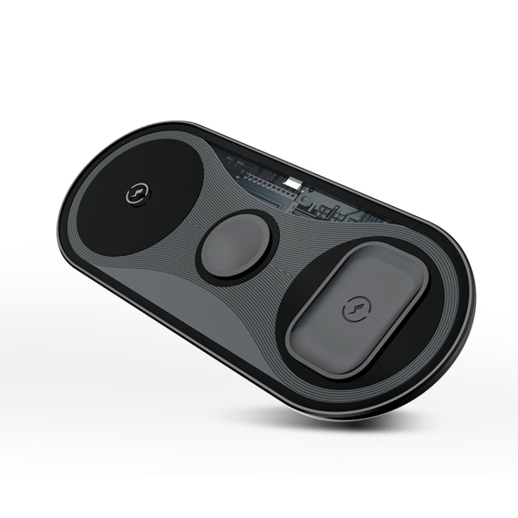 X399 3 in 1 QI Wireless Charger for iPhone & AirPods & Apple Watch(Black)